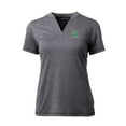thumbnail image 2 of Women's Cutter & Buck Heather Charcoal Marshall Thundering Herd Forge Stretch Blade V-Neck Top, 2 of 3