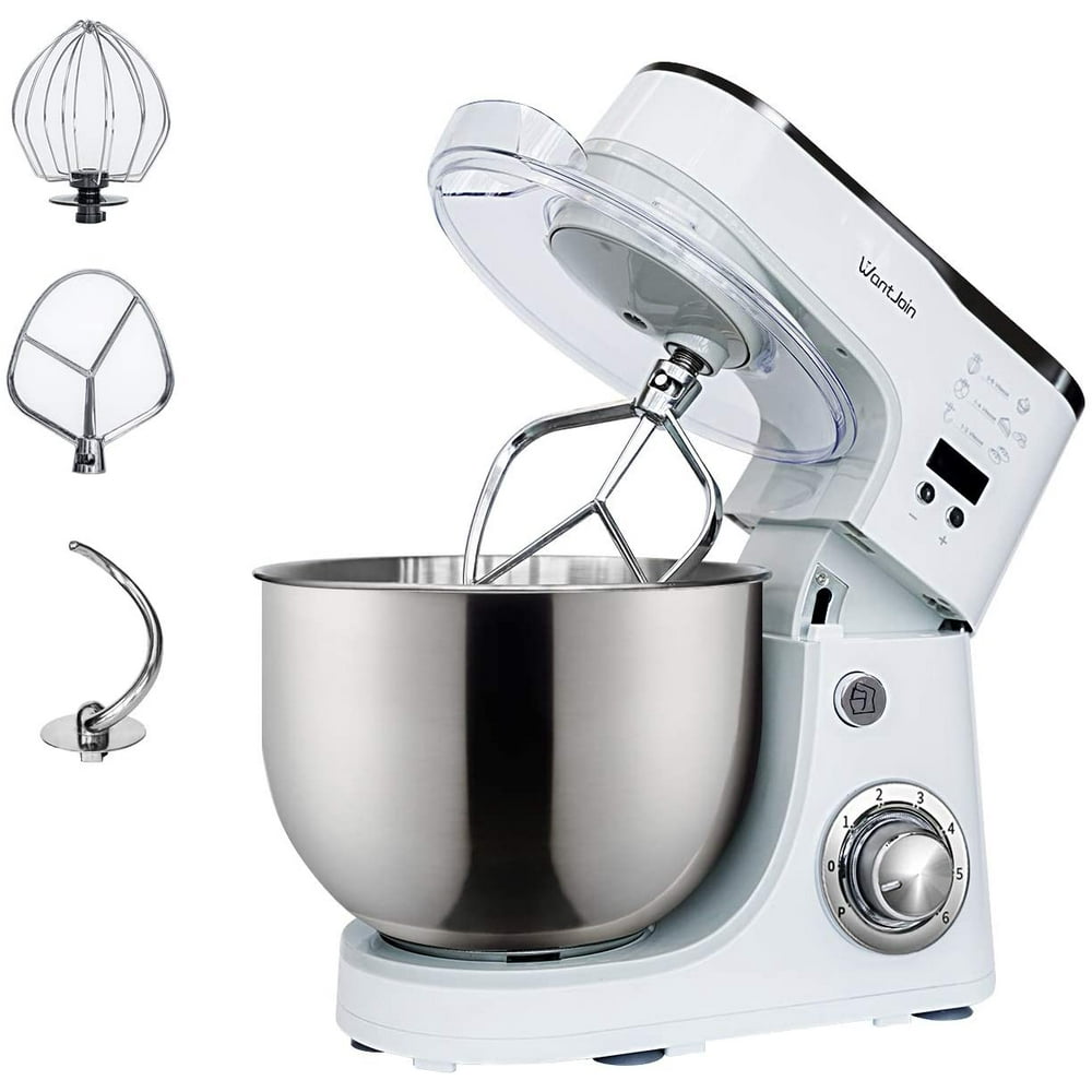 WantJoin Stand Mixer,Kneading Dough mixer with Timer,Digital display Professional Kitchen