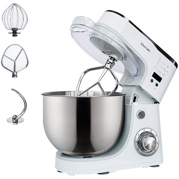 WantJoin Stand Mixer,Kneading Dough mixer with Timer,Digital display