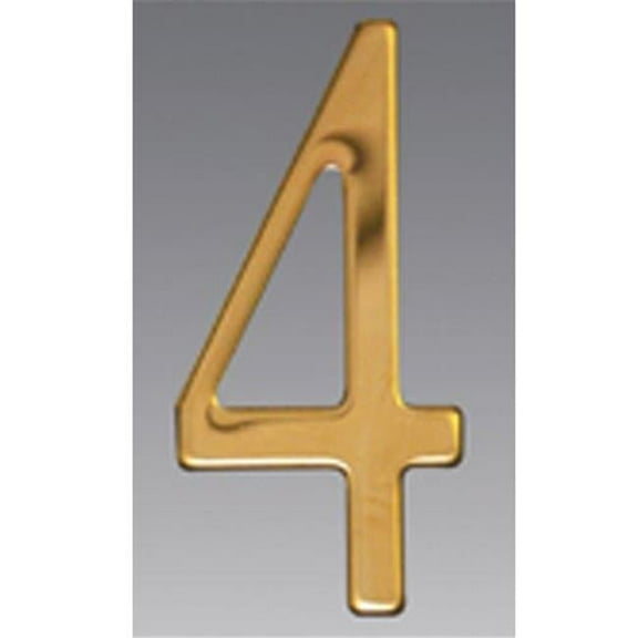 Mailbox Accessories Brass Address Numbers Size - 3 Number - 4-Brass
