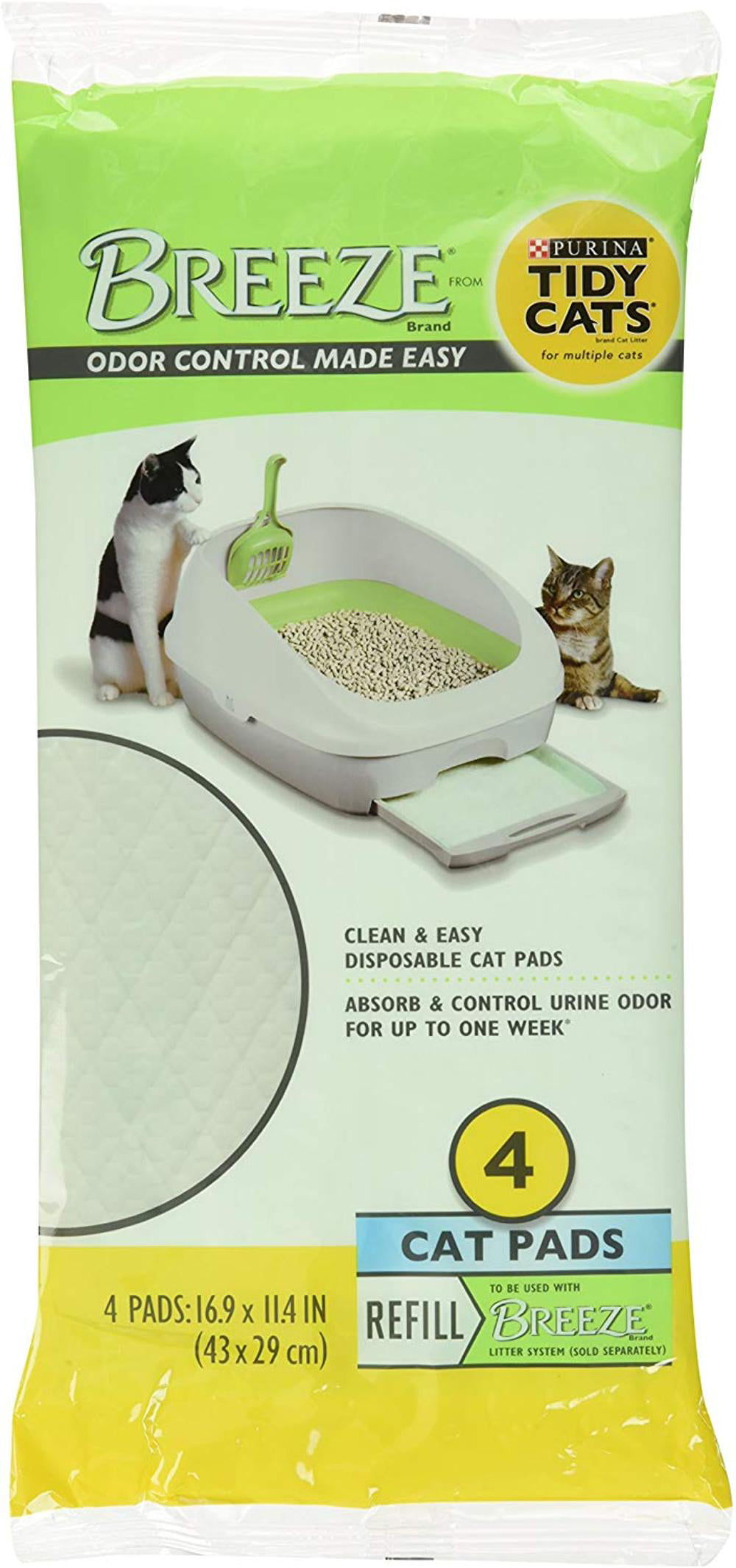 Purina Tidy Cats Cat Pads, BREEZE Refill Pack, 10 Pads eBay