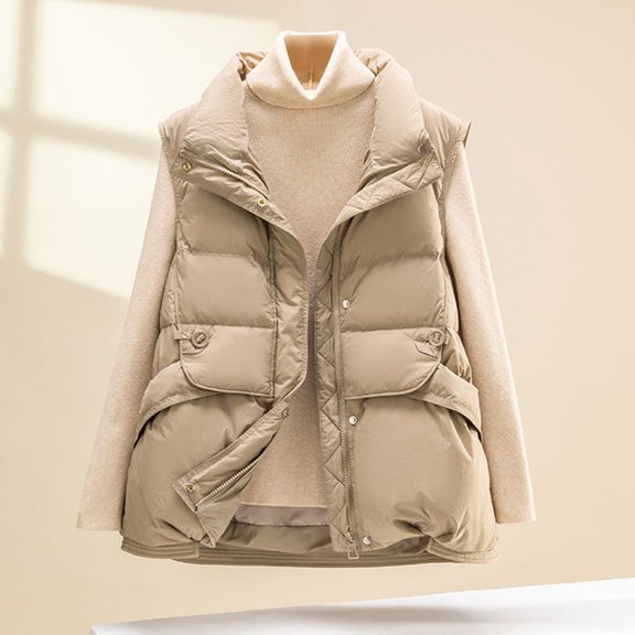 Women's Vest Puffer Vest Women Zip Up Sleeveless Womens Vests Lightweight Fall Outfits Clothes Women