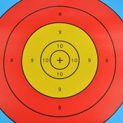 40x40cm Coated Paper Target Sheets, 36.7cm Diameter Target Rings, 10 Sheets, Durable Shooting Practice Targets