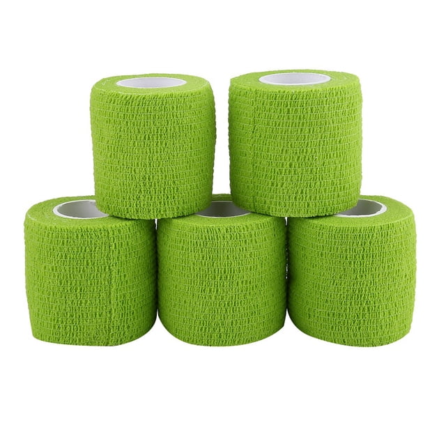 Vendaje deportivo, 5 rollos/juego de cinta adhesiva de vendaje elástico impermeable probada profesionalmente
