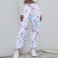 thumbnail image 2 of Womens High Waisted Tie Dye Sweatpants Loose Fit Casual Jogger Pants Athletic Workout Running Gym Pants Trousers, 2 of 7
