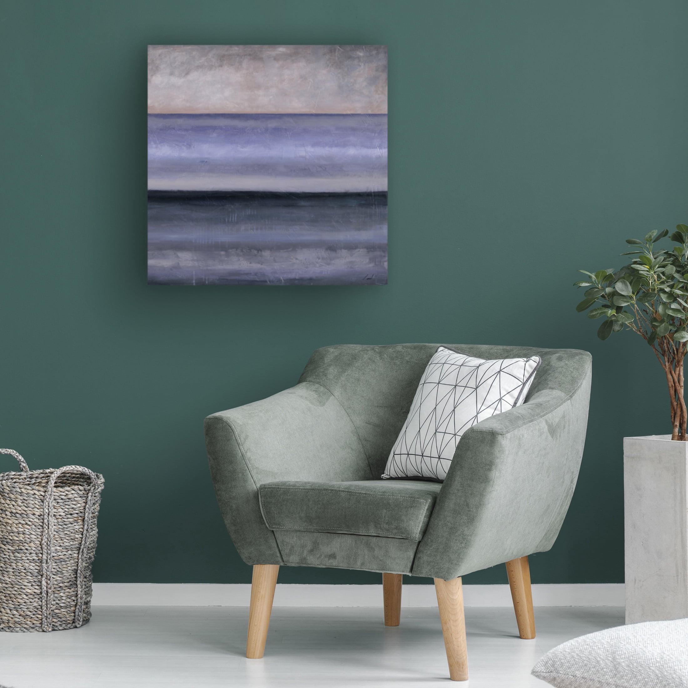 Canvas Wall Art - Pablo Esteban 'Peri Fret 1' Wall Art for Living Room, Bedroom, or Office Décor by Trademark Fine Art - 14 x 14 Inches