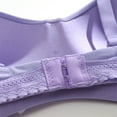 thumbnail image 4 of DJDLJWCJ Sports Bras for Women Solid Breathable Seamless Bras Thin Lightweight Thin Strap, Purple L, 4 of 5