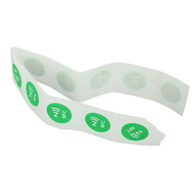 NTAG215 NFC Stickers 504 Bytes Memory Fully Programmable, Waterproof, Compact Size, NFC Stick Card with PVC Material, Compatible for TagMo and