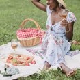 thumbnail image 1 of BRIGHTFUFU Cesta Para Picnic Tejida A Mano Con Gran Capacidad Para Uso En Exteriores Y Hogar, 1 of 6
