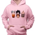 thumbnail image 2 of Scissors Coffee Halloween Hoodie Sweatshirt Unisex 2X-Large Pink, 2 of 5