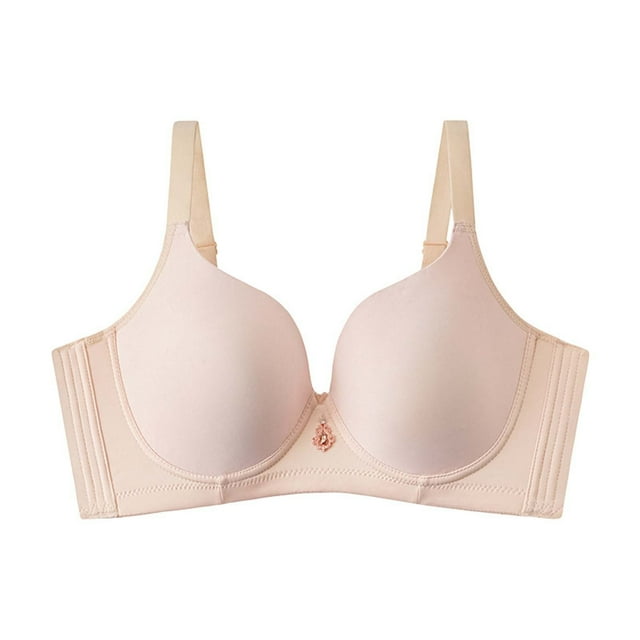 Yuyuzo Womens Wireless Push up Bras Full Coverage Deep V Neck Seamless Comfortable Liftup Everyday Bra