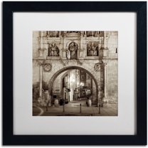 Trademark Fine Art "Burgos I" Canvas Art by Alan Blaustein, White Matte, Black Frame