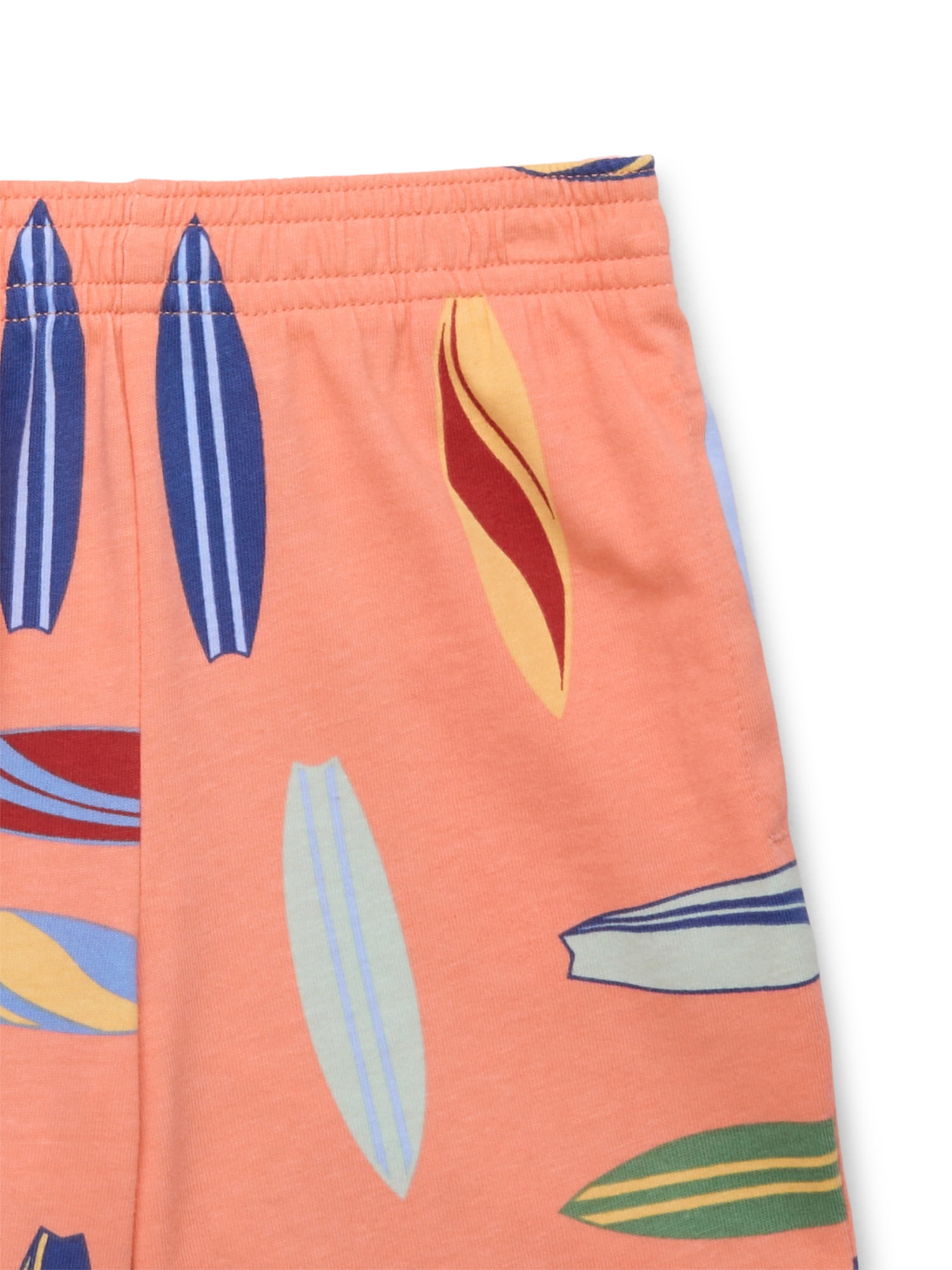 Wonder Nation Toddler Boy Printed Jersey T-Shirt & Shorts Set, Sizes 12M-5T