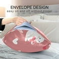 thumbnail image 4 of Yayeee Pillowcase King Size Set of 2 Satin Wrinkle Resistant Pillow Case, Bunny Love Blooms, 4 of 8