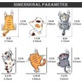 thumbnail image 3 of LAICAIW 6 PCS Cat Car Stickers,Scratch Cat Vinyl Car Sticker,Cute Cats Scratch Cover Funny Bumper Decal,Cartoon Cat Car Sticker for Cars,Truck,Motorcycle,Windows,Refrigerators,Laptops, 3 of 7