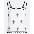 thumbnail image 5 of Free Assembly Women's Embroidered Square Neck Cotton Tank Top, Sizes XS-XXL, 5 of 5