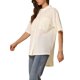 thumbnail image 1 of Camisa Shacket Tunic Casual de Verano INSPIRE CHIC para Mujeres, Camiseta de Manga Corta de Tejido Waffle, Botones, Color Beige, 1 of 1