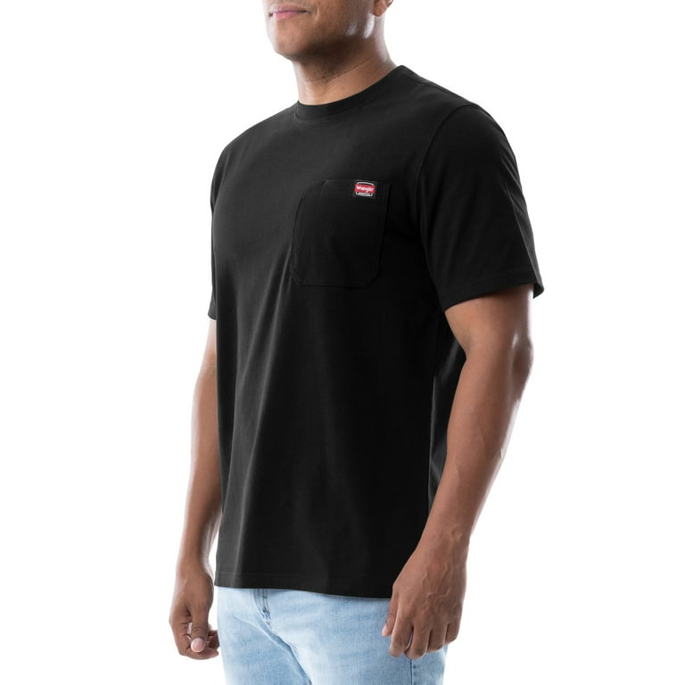 Wrangler Workwear Men s Short Sleeve Heavyweight Pocket Crew T