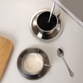 thumbnail image 7 of Koadzawe 1 Set Stainless Steel Coffee Cup Set,Nsulated Coffee Cup Set Double Walled Mugs Milk Tea with Spoon Saucer,Espresso Coffee Mugs with Spoon and Saucer,(6.06Oz), 7 of 7
