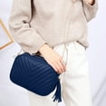 thumbnail image 5 of Crossbody bag, PU leather shoulder bag, fashion chain bag-Dark blue, 5 of 5