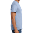 thumbnail image 5 of Hanes Men's Short Sleeve T-Shirt, Ecosmart Crewneck Shirt Casual Light Blue Single Tees, Size 3XL, 5 of 5