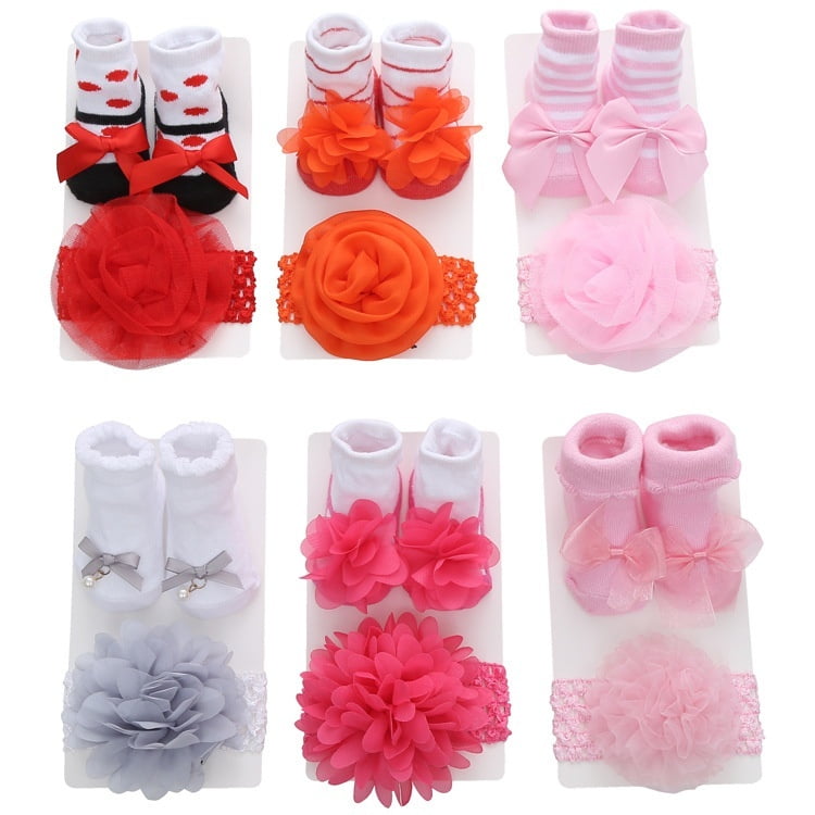 baby girl bow socks