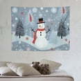 thumbnail image 4 of ONETECH  Bedroom Tapestry Xmas-Snowman-Kawaii Wall Decor Wall Hanging Tapestry For Dorm Living Room, 4 of 7