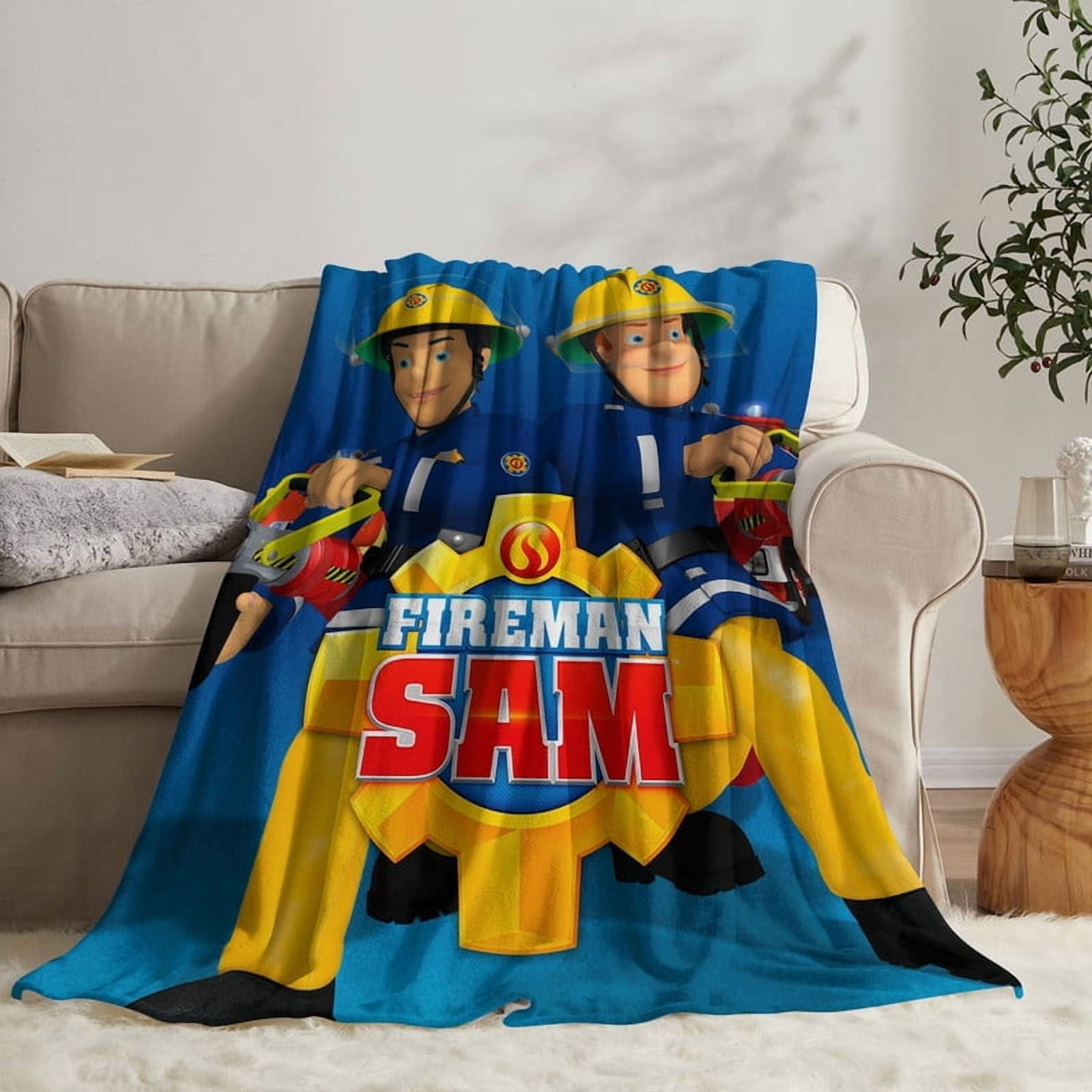 Fireman Sam Throw Blanket Gifts for Fans Lover Girls Boys Women Present Hoodie Him Bed 40"x50"