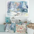 thumbnail image 3 of Designart 'Snowy River With Winter Landscape' Traditional Framed Art Print, 3 of 4