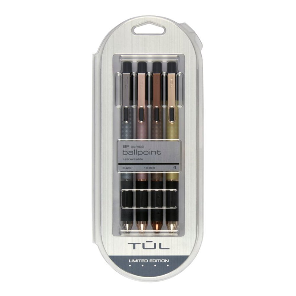 TUL® Brilliance Pens, Ballpoint, 1.0 mm, Assorted Fashion Barrel Colors