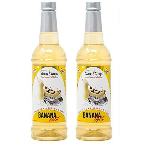 Jordan's Skinny Dessert Cream Sugar Free Syrup Collection ml 2 Bottles (Banana Split)