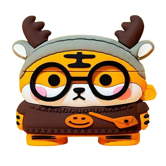 T Gift Of compatible Baseus W04 Lovely Cartoon TWS Earphone Anti-drop Case Soft Silicone Cover