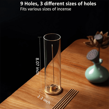 TOP! Incense Holder, Insence-Stick Holder [Anti-Ash Flying], Modern Burner for Sticks with Removable Ash Catcher