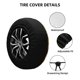 thumbnail image 2 of Fotbe Thanksgiving With A Grateful Heart Funda de Llanta de Repuesto con Estampado, Engrosada, Ajuste Universal para Jeep, Remolque, RV, SUV, Camión-17 inch, 2 of 6