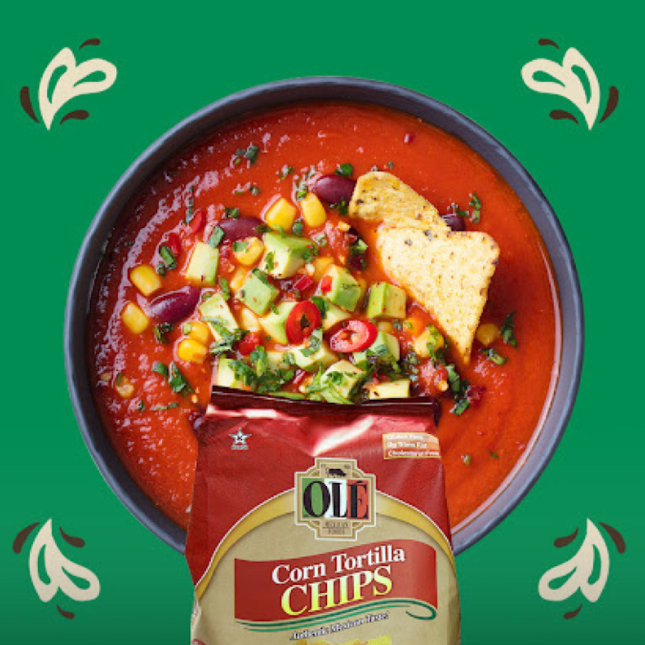 Ole Mexican Foods, Corn Tortilla Chips, 18 oz (Bag)