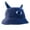 B, variant on Warm Knit Cap Bucket Hat Cute Devil Horns Single Eye Decorations Halloween Knitted Hats Winter Headwear for Women Men