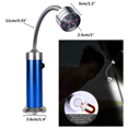 thumbnail image 2 of Paquete de 2 luces LED para parrilla de barbacoa con cuello de cisne flexible de 360 ​​grados, luz superbrillante para barbacoa con base magnética (azul) Sailing Electrónica, 2 of 5
