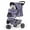 Plaid, variant on 3 Wheels Pet Dog Cat Stroller for Small Medium Dogs Cats, Lightweight Foldable Jogger Stroller w/Storage Basket and Cup Holder, Plaid
