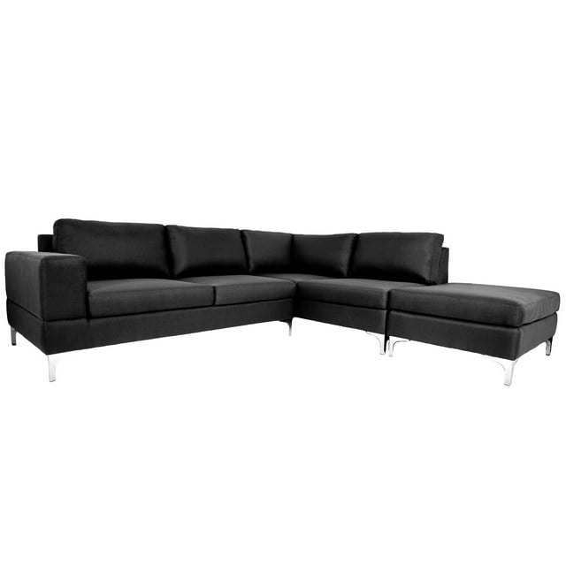 Sala Modular Kama 1 Negro - Kessa Muebles