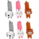 thumbnail image 1 of 6 Piezas Juguetes Conejo Masticar Perro Relleno Teaser Juguetes Cachorro Muñeca Regalos Juguete Catnip Resistente Masticar Cuidado Dientes para Felpa Mordedor Molar Interactivo ER, 1 of 5