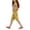 00-Yellow70, variant on Lullu Girls Summer High Waist Shorts Casual Knee-Length Shorts with Pockets, Sizes 5-14