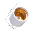 thumbnail image 4 of 6 Pcs Adaptateur de Base d'Ampoule GU24 vers E26/E27 Vis Support de Lampe Convertisseur Douille, 4 of 8