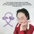 thumbnail image 3 of Ruban de Tige de Curling Cheveux Sans Chaleur Mousse Cheveux Rouleau de Mousse Pince à Rouleau Réutilisable Bandeau d'Emballage Portable, Violet, 3 of 7