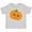 AC-Heather Grey, variant on Inktastic Smiling Pumpkin, Orange Pumpkin, Halloween Boys or Girls Baby T-Shirt