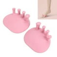 thumbnail image 4 of Correct Toes, Dot Grid Design 30° Meniscus Soles Large Friction Force Toe Straightener Convenient Practical  For Home For Indoor For Outdoor Pink, 4 of 8