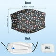 thumbnail image 3 of Cute Mexican Hairless Dog Graphic Printed Cloth Face Masks Reusable Washable Adjustable for Child (5 PCS), 3 of 5