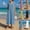 Style1-Blue dresses for women, variant on Mceream Shirt Dress for Women Trendy Summer Cotton Linen Button Up Lapel Dress Casual Loose Beach Midi Dresses Cover Up with Split Blue XL