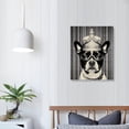 thumbnail image 3 of JEUXUS Hipster Boston Terrier Dog with Crown and Steampunk Goggles Puppy Posters For Wall Funny Dog Wall Art Dog Wall Decor Puppy Posters For Kids Bedroom Animal Poster Cool Wall Decor Art Print, 3 of 4