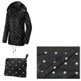 thumbnail image 5 of Abrigos para dama Gabardina holgada con capucha y para mujer (Negro, L), 5 of 5