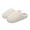 White, variant on Xfvqtps Men and Women Fluffy Slippers Solid Color Versatile Indoor Home Funny Winter Non-Slip Thick Sole Plush Slippers Black